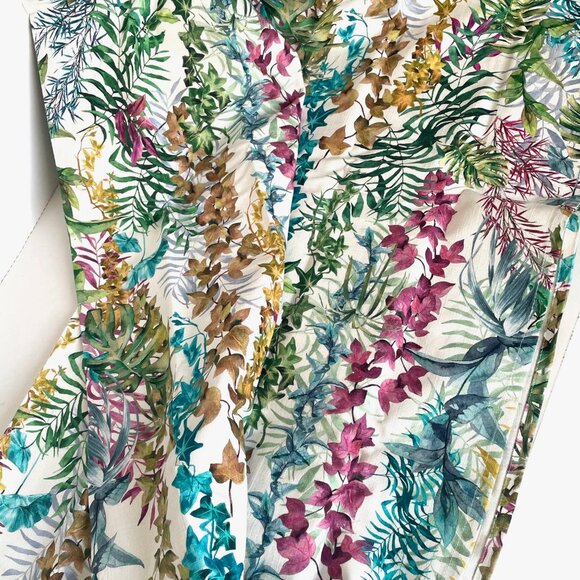 Hudson Bay Wild Flower Floral Cotton Shower Curtain 72x72 – Florence Square - Picture 4 of 7